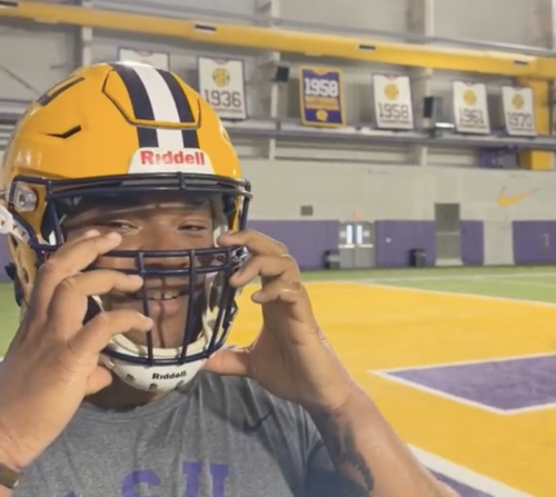 LSU Football Has Air-Conditioned Helmets And They Look Incredible
