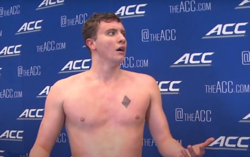 Video: College Swimmer Disqualified From Win After Celebrating With Teammate