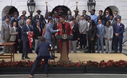 Patrick Mahomes Stopped Travis Kelce From Talking At The White House