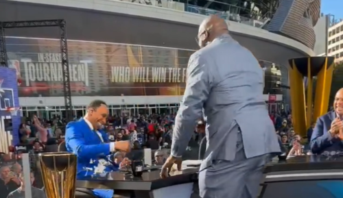 Shaq Pranked Stephen A. Smith Before In-Season Tournament Tonight