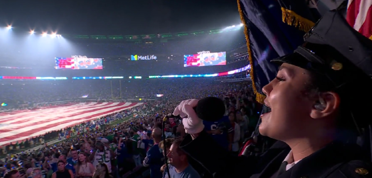 WATCH: Jets and Bills Fans Unite For Emotional National Anthem