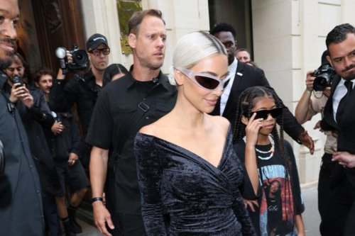 Barnsley spotted on Kim Kardashian's famous bottom as she visits Paris Balenciaga store