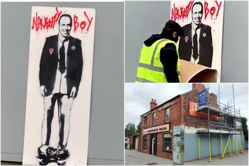 'Naughty boy Matt Hancock' street art disappears from Sheffield in less than a day