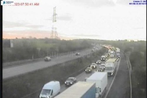 Traffic chaos this morning as M1 closed near South Yorkshire after crash