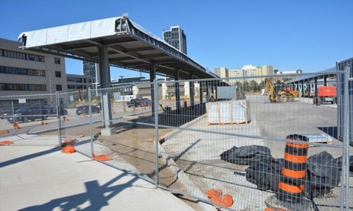 WHAT’S GOING ON HERE?: 18 bus bays, 7 ‘unique’ shelter canopies and a new road in Waterloo