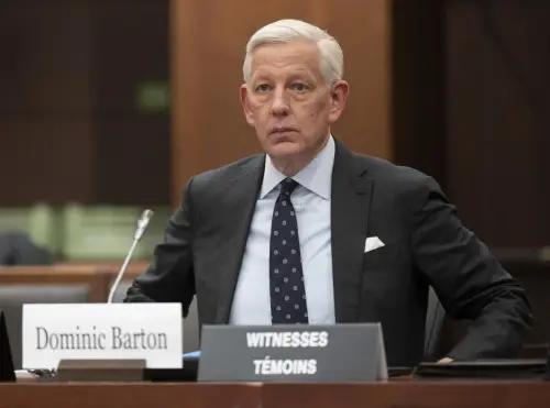 Justin Trudeau and I had ‘a professional relationship,’ former McKinsey head Dominic Barton tells contracts probe