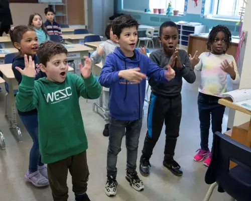 Children of asylum seekers experience Quebec cultural ritual: French welcome classes