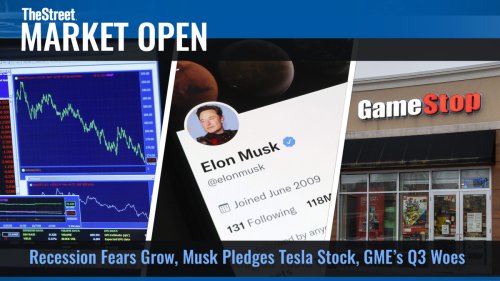 Recession Fears Mount, Musk Pledges Tesla Stock, GameStop - Watch TheStreet Live