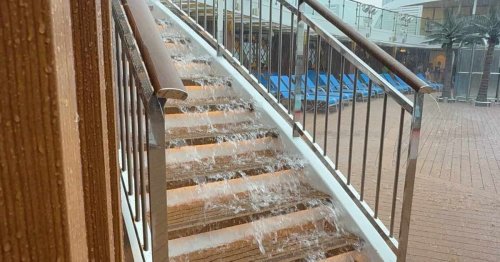 Carnival Cruise Line ship hit hard by flooding during storm