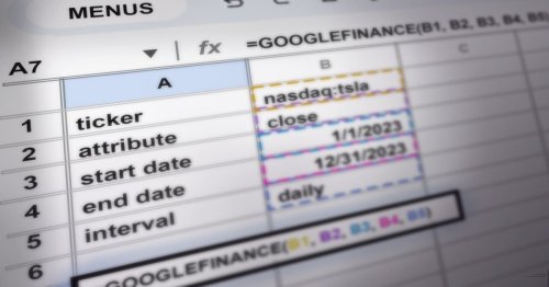 How to create a stock tracker with live data using Google Finance