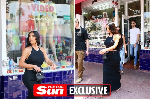 Kim sneaks into sex shop & picks up bag of goodies during divorce from Kanye