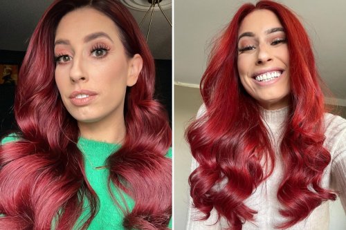 Stacey Solomon reveals daring new plum hair colour - and it only cost her £5