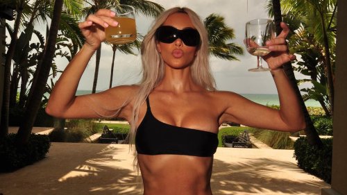 Kim Kardashian shocks fans as she shows off super skinny waist in new photos for sister Kylie Jenner’s 25th birthday