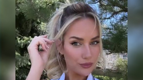 Paige Spiranac tells fans ‘the girls need air’ in plunging top as she reveals why she never covers up on the golf course