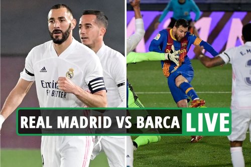 Real Madrid vs Barcelona LIVE: Barca hit crossbar in LAST SECOND in El Clasico thriller – latest reaction and updates