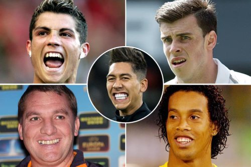 Footballers who have had their teeth fixed, including Cristiano Ronaldo, Gareth Bale and Roberto Firmino