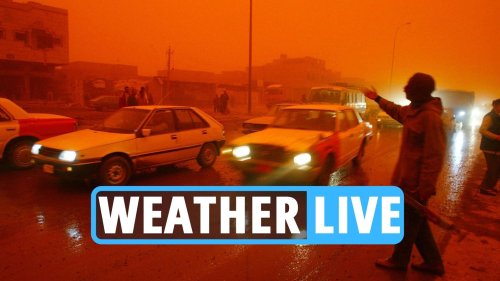Blood rain forecast LIVE – Exact moment UK may be battered by terrifying bright ‘red’ rain phenomenon