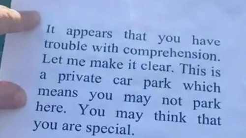 ‘The best car note I’ve ever seen’ people are yelling as woman shares the pass-agg essay Sellotaped to a Vauxhall Corsa