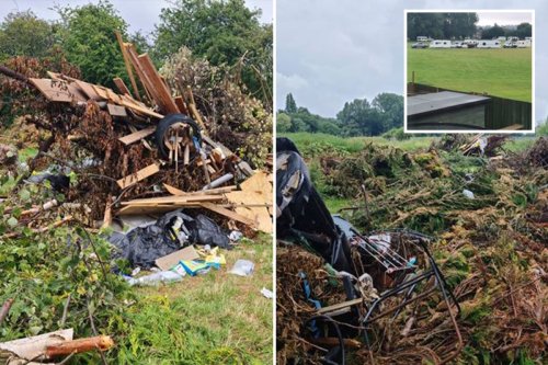 Locals blast travellers for 'ruining' quiet road with stinking piles of rubbish