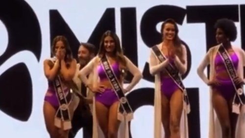 Cringe-worthy moment beauty queen has winner’s sash taken AWAY from her – after host makes excruciating blunder