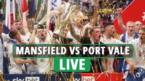 Mansfield 0-3 Port Vale LIVE RESULT: Vale PROMOTED after cruising past 10-man Stags in League Two play-off final