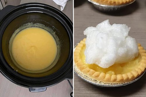 Woman shows how to make lemon meringue pie in the slow cooker and it couldn’t be easier
