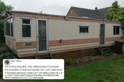 Mum posts brutally honest listing for £100 'monstrosity' of a caravan