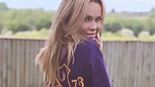 Amanda Holden ditches her underwear in cheeky photo wearing just a football shirt