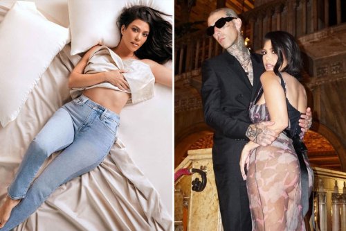 Kourtney goes topless & teases fans who believe she’s pregnant with Travis' baby