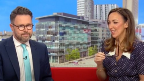 ‘Not this morning, it’s too raw’ begs Jon Kay as Sally Nugent bursts out laughing at death of beloved pet