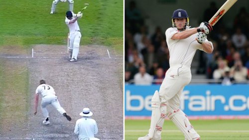 Freddie Flintoff’s son Rocky, 16, smashes three huge sixes for dad’s old county as fans say ‘those shots look familiar’