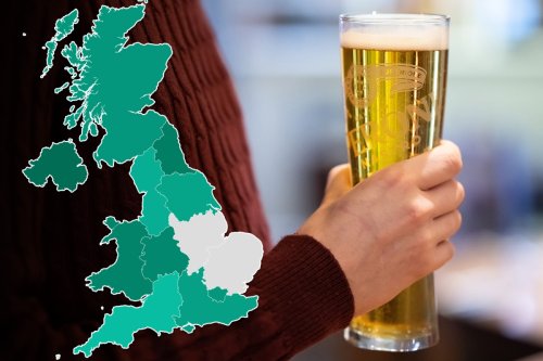 Map reveals booze capital of the UK - where does your area rank on the list?
