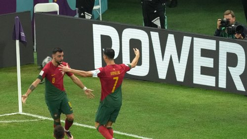 World Cup confusion as Cristiano Ronaldo nets 100th competitive Portugal goal… only for Bruno Fernandes to be given it