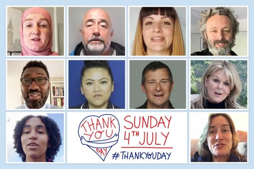 Celebs call for nationwide Thank You Day to praise Covid heroes