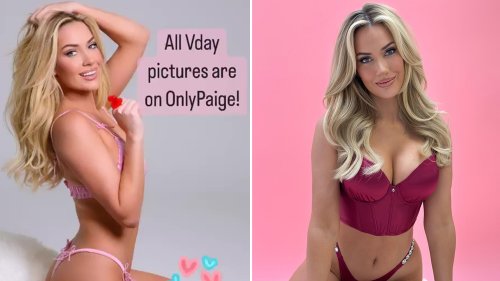 Stunning Paige Spiranac Leaves Fans Jaws On The Floor As She Strips Down To Pink Lingerie To