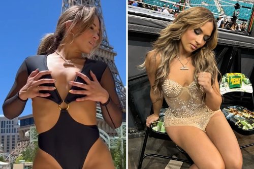 Valerie Loureda stuns in revealing one-piece bikini as new WWE star calls out Ronda Rousey for dream fight