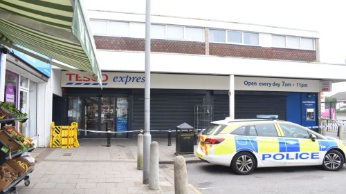 Boy, 16, arrested for ‘murder’ after man stabbed to death and woman seriously injured in attack outside Tesco Express