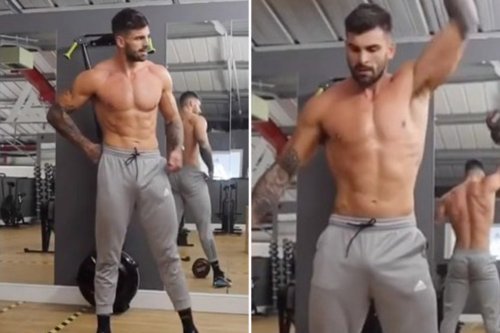 bush Overdoing Nature Love Island's Adam Collard sends fans wild with huge bulge in his pants as  he works out topless in the gym | Flipboard