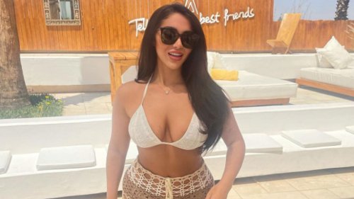 Towie’s Chloe Brockett looks stunning in plunging top on girls’ holiday with her co-stars