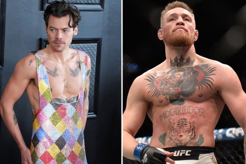 Conor McGregor brutally trolls Harry Styles over colourful outfit as One Direction star shows off chest at Grammy Awards