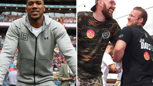 Anthony Joshua working with rival Tyson Fury’s former trainer Ben Davison… and fans can’t wait for John Fury’s reaction