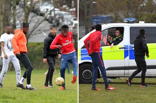 Police break up football match in the park as Brits flout coronavirus lockdown rules