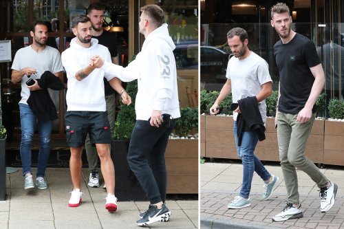 Man Utd stars including Fernandes and De Gea meet up for swanky Italian lunch
