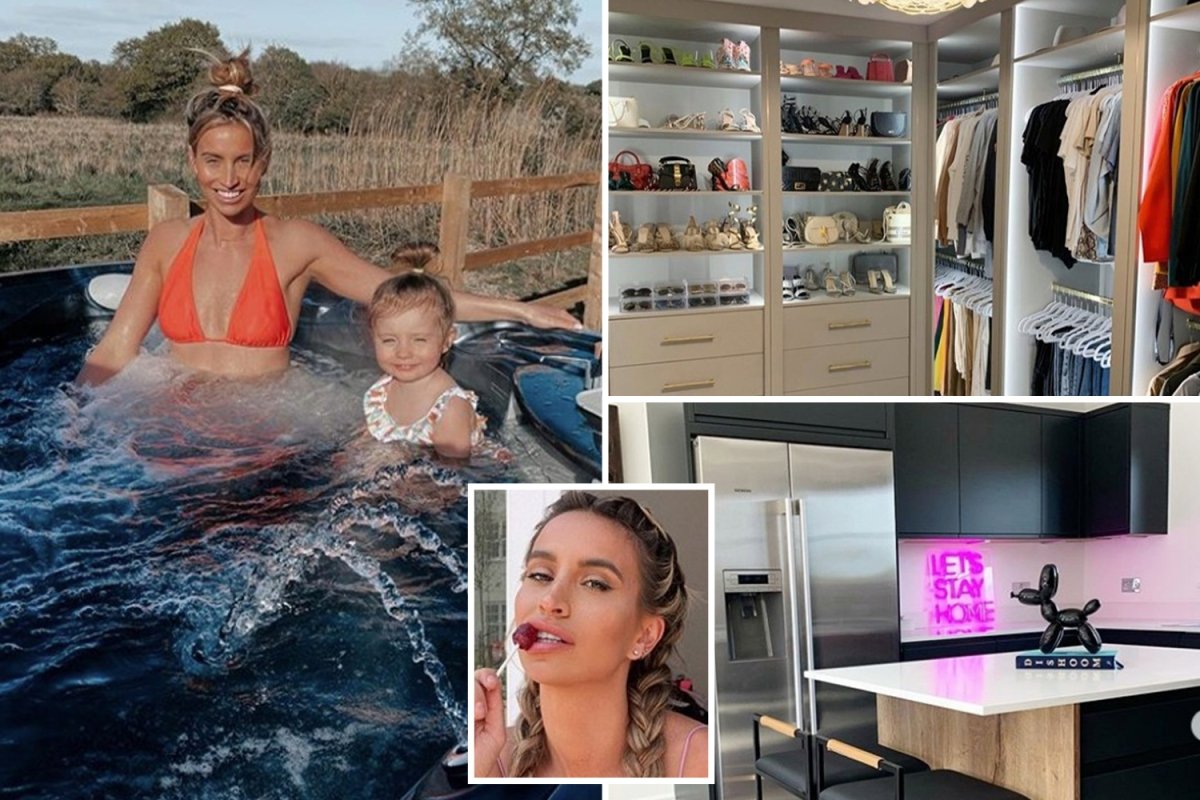 Inside Ferne McCann’s incredible Essex home with £10k hot hub and naked painting of former Towie star