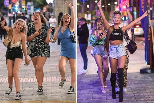A-level students hit the town to celebrate or drown their sorrows after results day