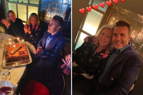 Inside Gary Barlow's 51st birthday as he celebrates with wife of 22 years and family in posh London restaurant