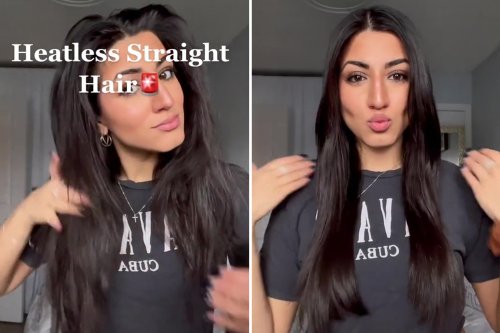You’ve been straightening your hair all wrong – woman reveals how to get sleek locks without using any heat
