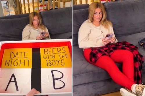 Lad tricks his gf into agreeing to 'beers with the boys' instead of date night