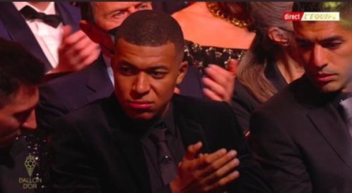 Mbappe looks furious after coming NINTH in Ballon d'Or as Messi bags crown No7