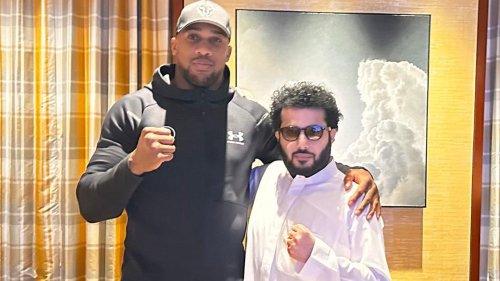 Saudi sports chief teases major update for Anthony Joshua as pair snapped together ahead of Tyson Fury vs Oleksandr Usyk